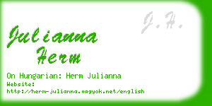 julianna herm business card